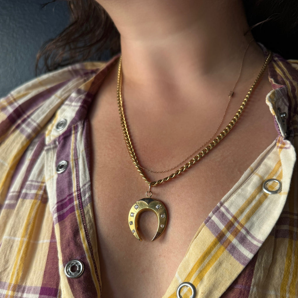 Vintage Italian 18k Heavy Curb Chain- 24