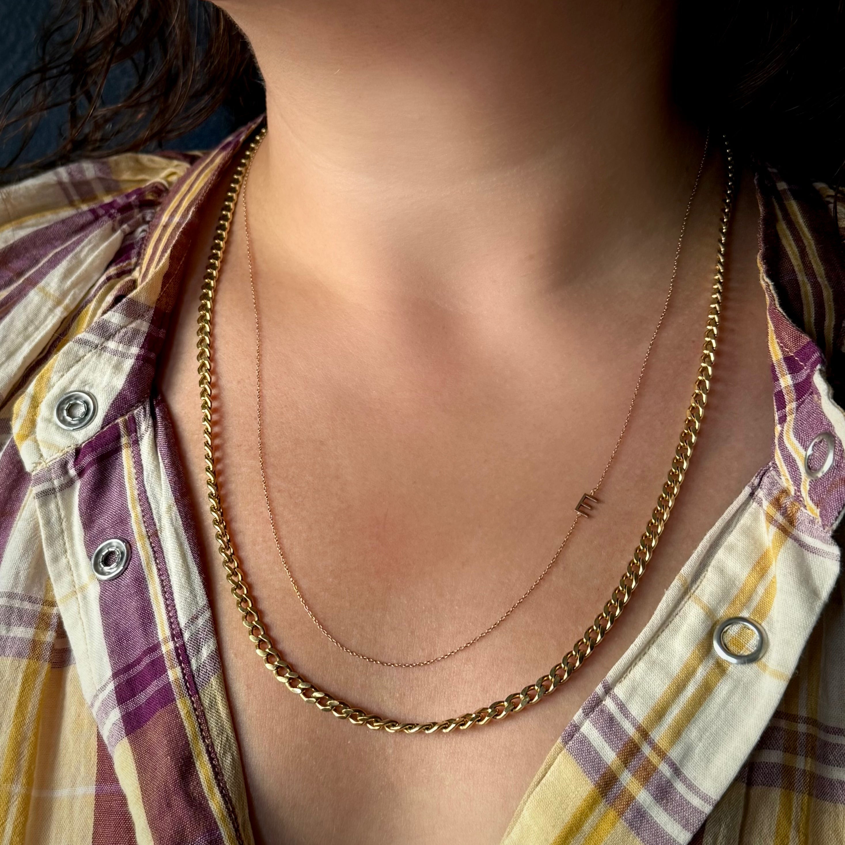 Vintage Italian 18k Heavy Curb Chain- 24