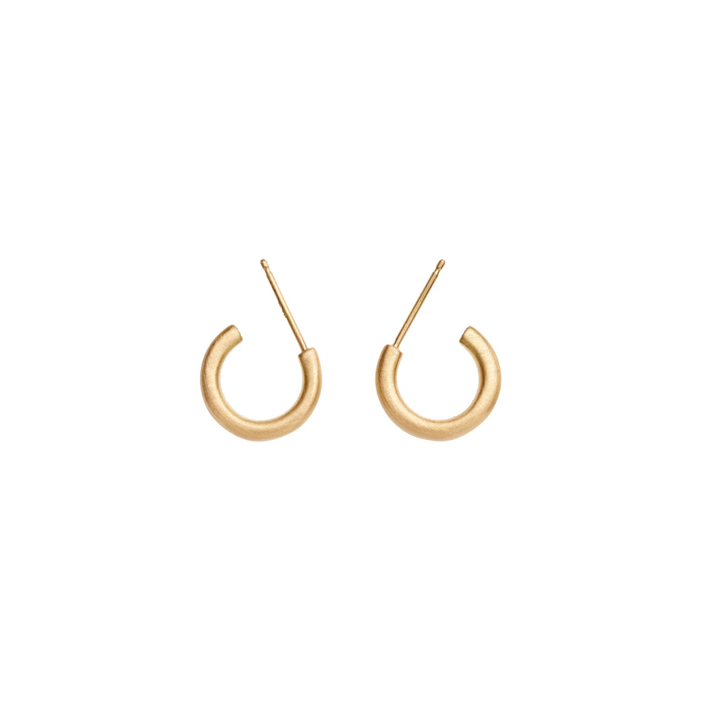 Marian Maurer 18k Puffy City Hoop Earrings - Yellow Gold