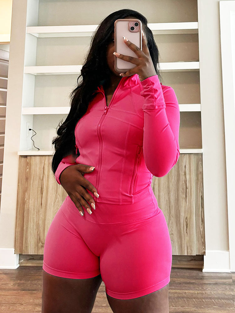 Shape Jacket & Shorts Activewear Set