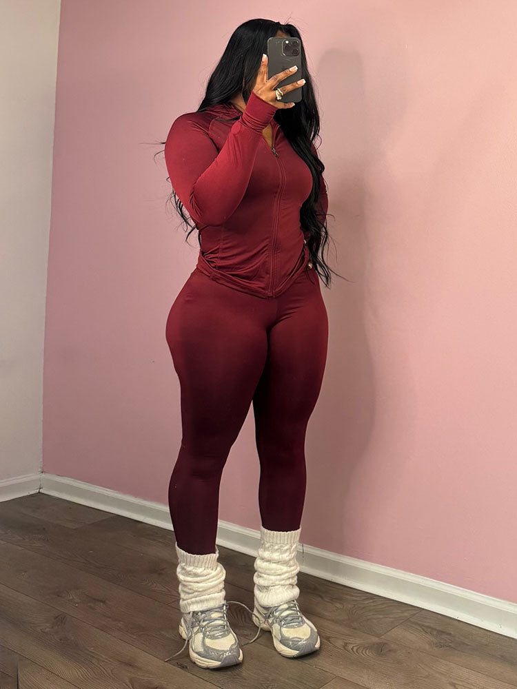 Seamless Activewear Jacket & Leggings Set