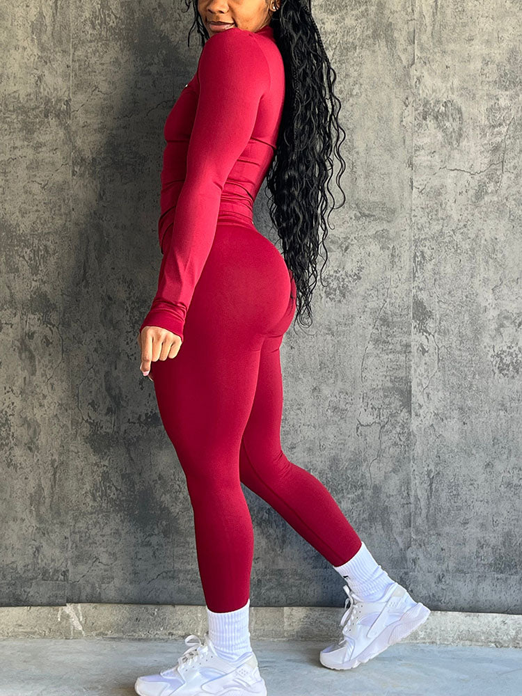 Seamless Activewear Jacket & Leggings Set