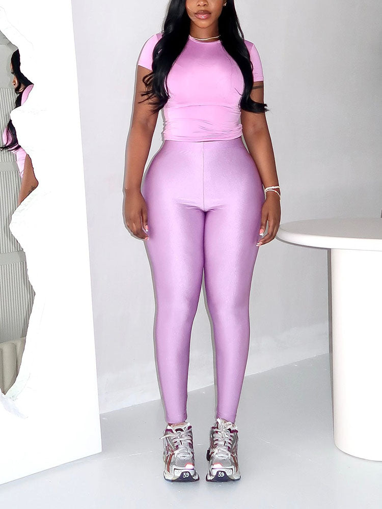 Essential Crop Top& Leggings Set