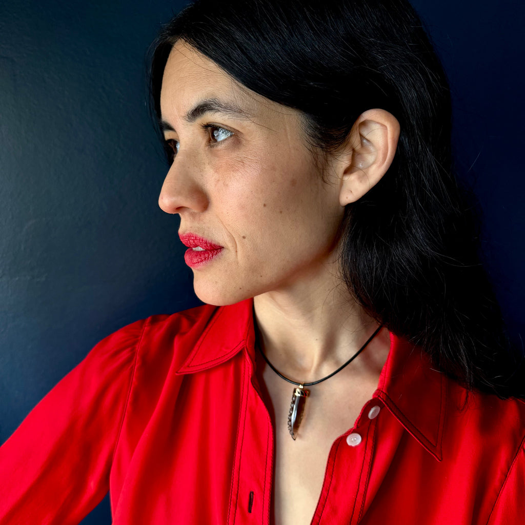 Dezso 18k Smokey Quartz Octopus Tentacle Pendant