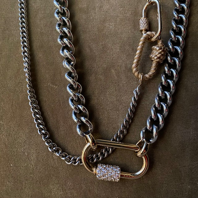 Marla Aaron 14k Diamond Stoned Regular Lock - 1.44 cts