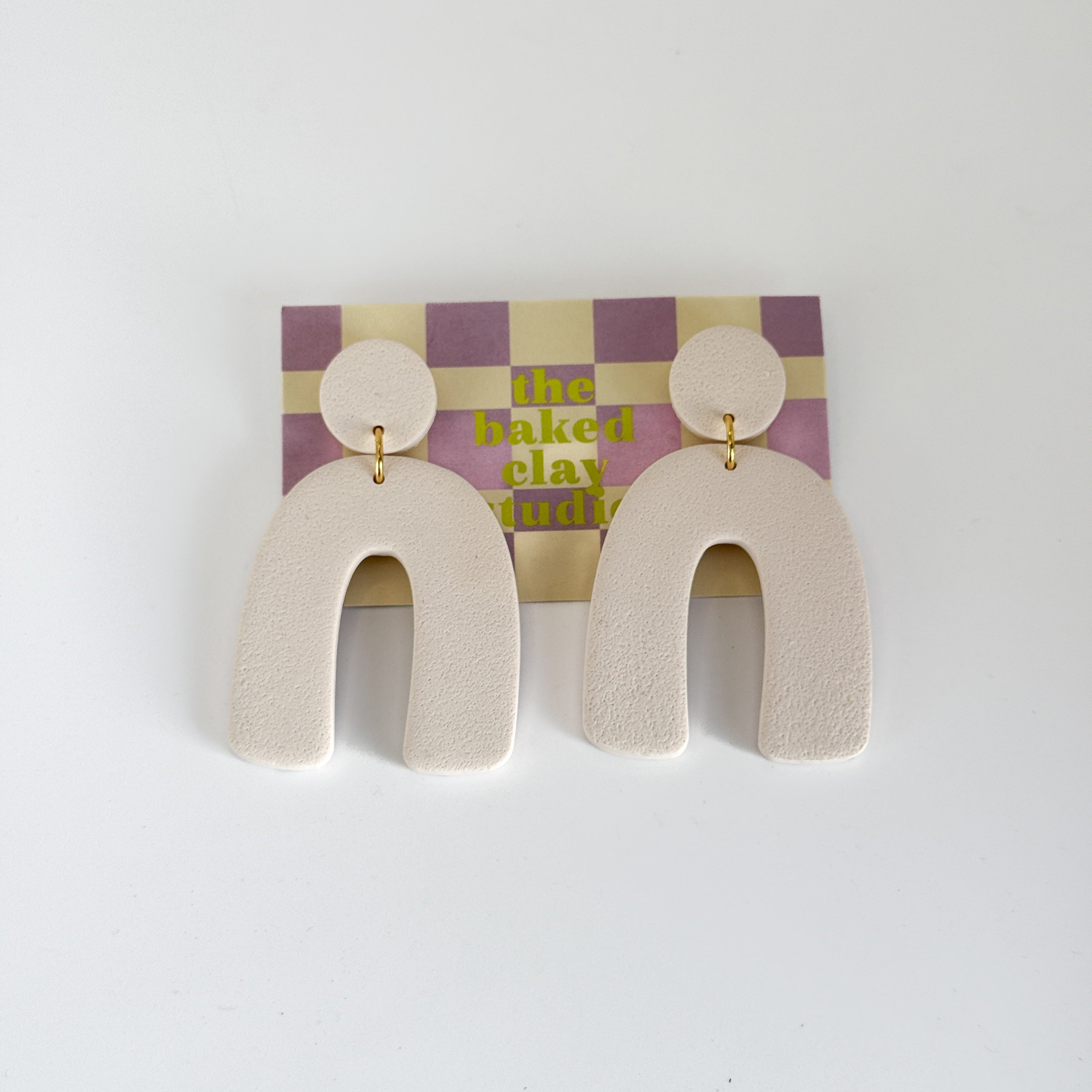 Arch Clay Earrings