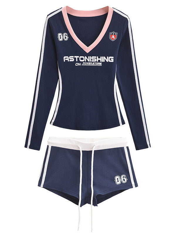 Sporty Astonishing Top & Shorts Set