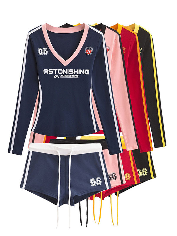 Sporty Astonishing Top & Shorts Set