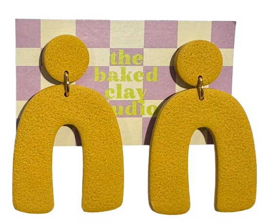 Arch Clay Earrings
