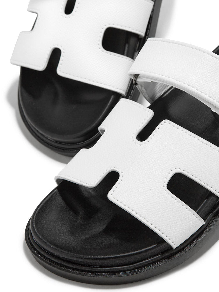 Velcro Strap Flat Sandals
