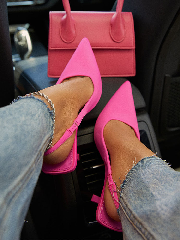 Sleek Elegant Slingback Pumps